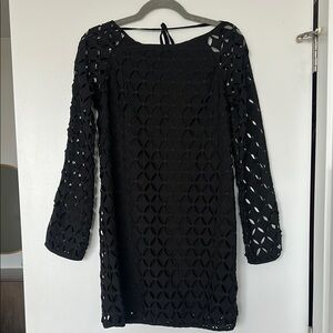 Bailey 44 Black Sheath Dress with Raglan Sleeves